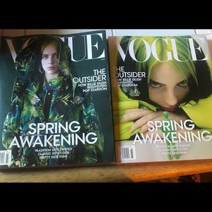 Billie Eilish Vogue Magazines X2